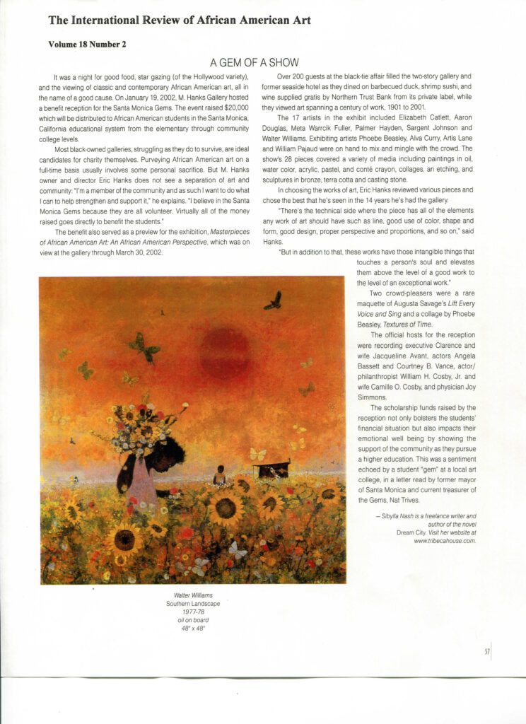 A painting of sunflowers and birds in the background.