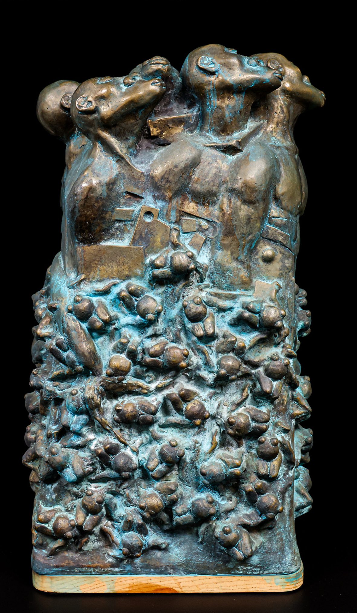 John Offutt (1940 - ), Wade in the Water, 1994, bronze, 22 inches high